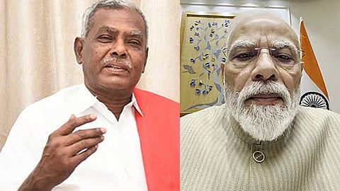 தர்மேந்திர பிரதானை நீக்கினால் அரசு கவிழ்ந்துவிடுமா? - பிரதமருக்கு பெ. சண்முகம் கேள்வி