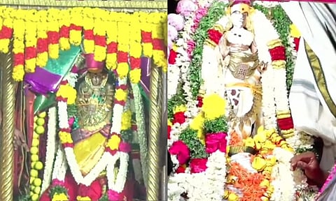 ஆடித்தபசு விழா கோலாகலம்: ஒற்றைக்காலில் தவமிருந்த கோமதி அம்மனுக்கு காட்சி அளித்த சங்கர நாராயணர்