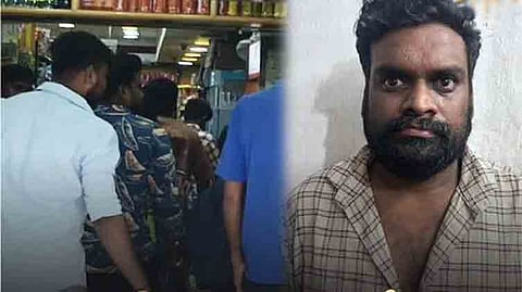 கத்தியை காட்டி மிரட்டி பணத்தை கொள்ளையடித்து சென்ற வாலிபர் கைது.