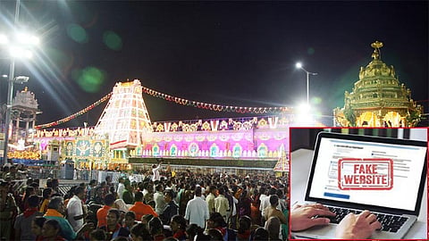 திருப்பதி ஏழுமலையான் கோவில் விருந்தினர் இல்லம், தங்குமிடங்கள் பெயர்களில் உருவாக்கப்பட்ட 32 போலி இணையதளங்கள் முடக்கப்பட்டன.