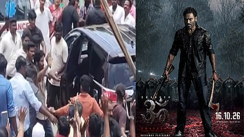 திருவண்ணாமலையில் “ஓம்” படத்தின் படப்பிடிப்பு; தனுஷை காண குவிந்த ரசிகர்கள்