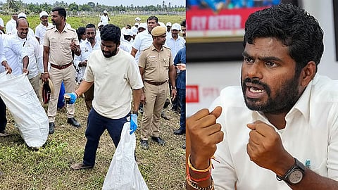 ‘வி த லீடர்ஸ்’ இயக்கம் சார்பில் கடற்கரை தூய்மைப் பணி: அண்ணாமலை தொடங்கி வைத்தார்!
