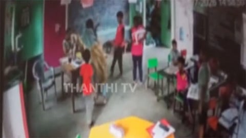 அரசு பள்ளி தலைமை ஆசிரியை மீது தாக்குதல் - சஸ்பெண்ட் நடவடிக்கைக்கு உத்தரவிட்ட அதிகாரிகள்