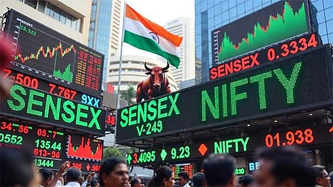 இந்திய பங்குச்சந்தை அதிரடி உயர்வு; இன்றைய நிலவரம்