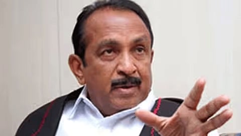 தஞ்சை ஆர்ப்பாட்டத்தில் உதயநிதி ஸ்டாலின் பேச்சுக்கு வைகோ கண்டனம்