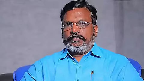 விடுதலை சிறுத்தைகள் கட்சியின் தலைவர் திருமாவளவன்