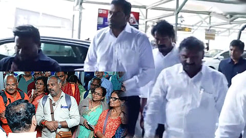 நேபாள வெள்ளத்தில் இருந்து தப்பித்த 21 தமிழர்களுடன் அமைச்சர்கள் சந்திப்பு
