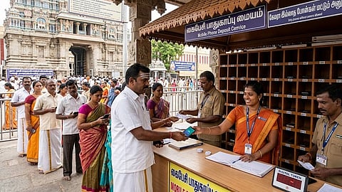 கோவில்களில் கேமரா இல்லாத செல்போன் கொண்டு செல்ல கட்டுப்பாடு இல்லை: அமைச்சர் ரமேஷ் அறிவிப்பு