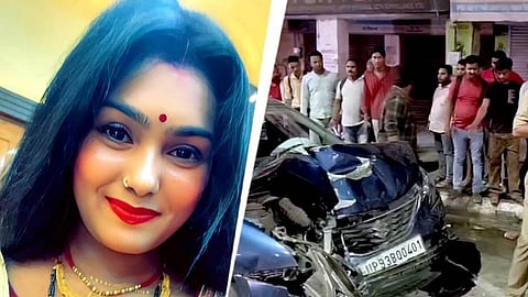 சாலையோரம் நின்றுகொண்டிருந்தவர்கள் மீது மோதிய சொகுசு கார்; கர்ப்பிணி பலி