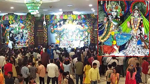 கிருஷ்ண ஜெயந்தி சிறப்பு வழிபாடு, சென்னை இஸ்கான் கோவிலில் குவிந்த பக்தர்கள்