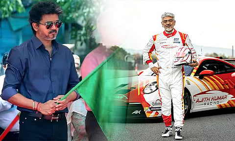 லண்டனில் அஜித் பங்கேற்கும் கார் பந்தயத்தை தொடங்கி வைக்கிறார் முதல்-அமைச்சர் விஜய்