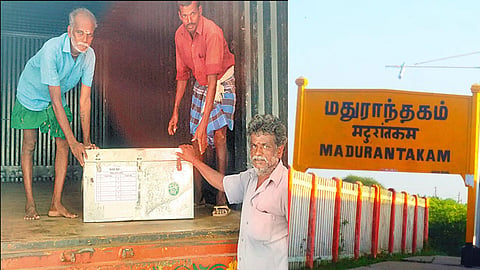 மதுராந்தகம் தொகுதிக்கு வாக்குப்பதிவு எந்திரங்கள் லாரி மூலம் அனுப்பி வைப்பு