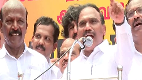 முதல்-அமைச்சர் விஜய் பற்றி அவதூறு பேச்சு: திமுக எம்பி ஆ.ராசா மீது 7 பிரிவுகளின்கீழ் வழக்கு