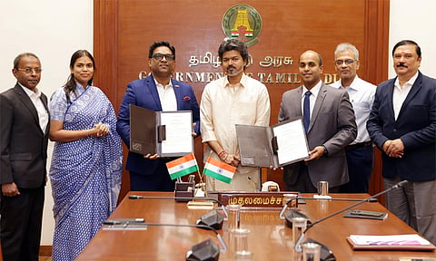 தமிழ்நாட்டில் அமையள்ள முதல் உலகளாவிய திறன் மையம்: முதல்-அமைச்சர் விஜய் முன்னிலையில் புரிந்துணர்வு ஒப்பந்தம்