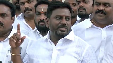 ‘கூட்டணி கட்சிகளிடம் தி.மு.க. பண்ணையார் மனப்பான்மையுடன் நடந்துகொண்டது’ - அமைச்சர் ராஜ்மோகன்