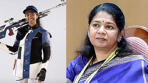 ஆசிய விளையாட்டு: வெள்ளிப் பதக்கம் வென்ற இளவேனில் வாலறிவனுக்கு கனிமொழி எம்.பி. வாழ்த்து