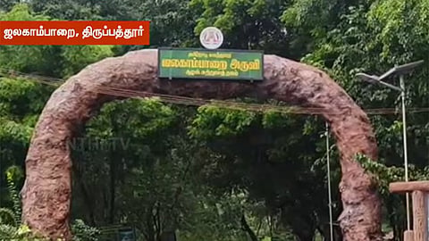 திருப்பத்தூரில் கனமழை: ஜலகம்பாறை நீர்வீழ்ச்சியில் ஆர்ப்பரித்து கொட்டும் தண்ணீர்
