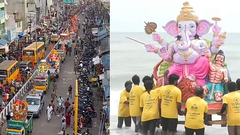 விநாயகர் ஊர்வலம், விநாயகர் சிலைகள் கரைப்பு