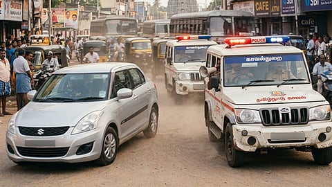 ரூ.1.5 கோடியுடன் பறந்த கார்; பல கி.மீ. துரத்தி சென்று பிடித்த போலீசார்: ஈரோட்டில் பரபரப்பு