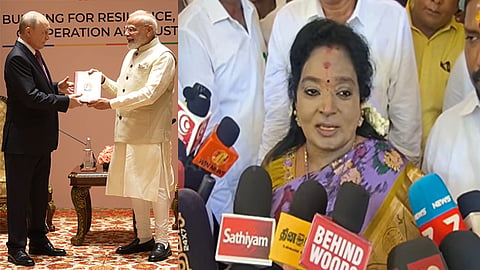 ‘தமிழுக்கு பெருமை சேர்க்கும் பிரதமர் மோடிக்கு முதல்-அமைச்சர் விஜய் நன்றி தெரிவிக்க வேண்டும்’ - தமிழிசை சவுந்தரராஜன்