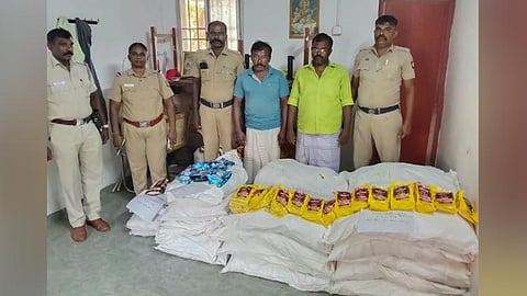 திருநெல்வேலியில் 314 கிலோ புகையிலை பொருட்கள் பறிமுதல்: 2 பேர் கைது