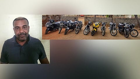 நாங்குநேரி பகுதியில் பைக் திருட்டு வழக்கில் தொடர்புடைய குற்றவாளி கைது, 10 பைக்குகள் பறிமுதல்