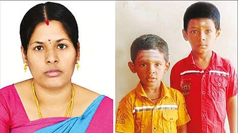 உயிரிழந்த மாரியம்மாள், ரபினேஷ்வரன், கபிஷேன்வரன்.