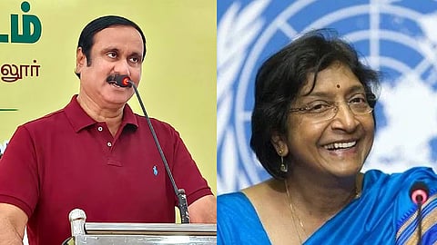 நவநீதம் பிள்ளைக்கு அமைதிக்கான நோபல் பரிசு வழங்கப்படுவது மிகவும் பொருத்தமானது - அன்புமணி வாழ்த்து