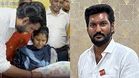 தங்க மோதிரம் அணிவித்த அமைச்சர்