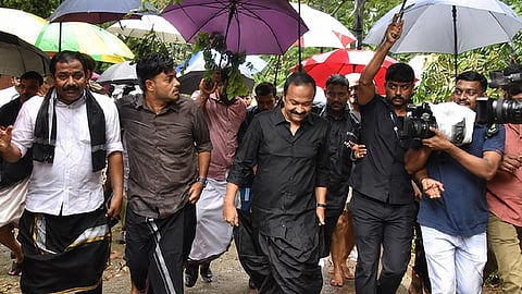 சபரிமலையில் கேரள முதல்-மந்திரி வி.டி. சதீசன் ஆய்வு