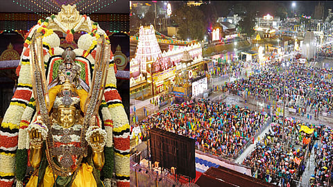 திருப்பதி ஏழுமலையான் கோவிலில் கருட சேவை: லட்சக்கணக்கான பக்தர்கள் தரிசனம்