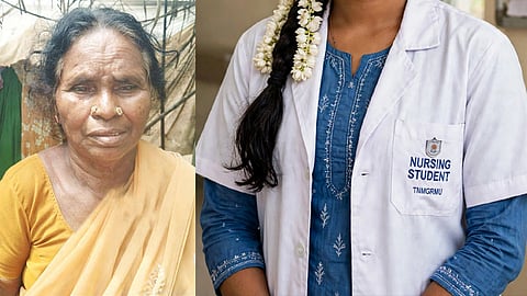 மயக்க ஊசி செலுத்தி மூதாட்டியிடம் 4 பவுன் நகை பறிப்பு - நர்சு போல் நடித்த பெண்ணுக்கு போலீசார் வலைவீச்சு