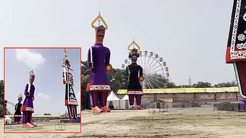 உலகில் அதிக உயரம் கொண்ட ராவணன் உருவ பொம்மை இன்று எரிப்பு; தசரா திருவிழாவில் பிரமாண்டம்...