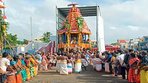 மாமல்லபுரம் தலசயன பெருமாள் கோவிலில் பூதத்தாழ்வார் உற்சவம்: கோலாகலமாக நடைபெற்ற திருத்தேரோட்டம்.