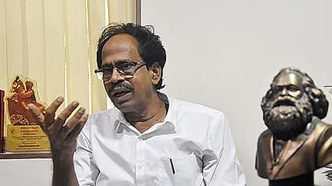இந்திய கம்யூனிஸ்ட் கட்சியின் தமிழ்நாடு மாநில செயலாளர் மு.வீரபாண்டியன்.