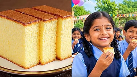 பள்ளி மாணவர்களுக்கு கேக்