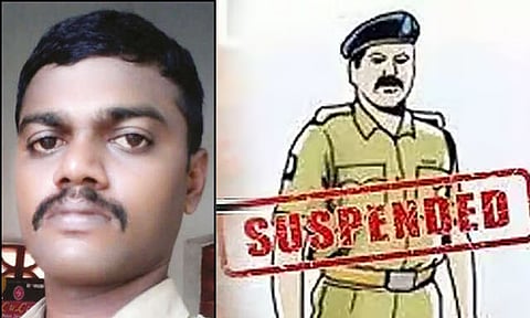 கணவர் மீது புகார் கொடுக்க வந்த பெண்ணை ஏமாற்றி கர்ப்பமாக்கிய போலீஸ் ஏட்டு பணியிடை நீக்கம்