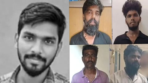 பேரூராட்சி ஊழியர் கொலை - 4 பேர் கைது