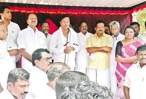 காவிரி மேலாண்மை வாரிய விவகாரத்தில் அ.தி.மு.க. நாடகம் ஆடுகிறது டி.ஆர்.பாலு பேச்சு