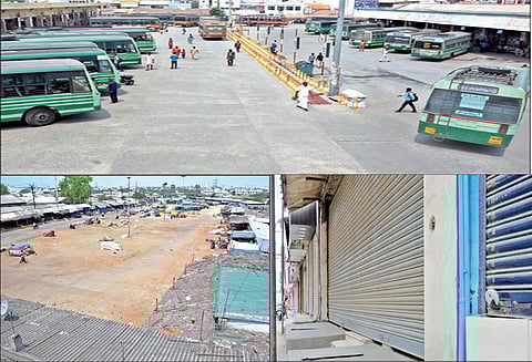 தி.மு.க. உள்ளிட்ட கூட்டணி கட்சிகள் சார்பில் முழு அடைப்பு போராட்டம்: திருப்பூர் மாவட்டத்தில் பெரும்பாலான கடைகள் மூடப்பட்டன