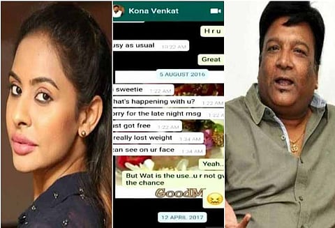 இயக்குனரை அறிமுகம் செய்து வைப்பதாக கூறி பாலியல் பலாத்காரம் செய்த எழுத்தாளர் - ஸ்ரீ ரெட்டி குற்றச்சாட்டு