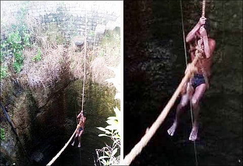 கலவை அருகே கிணற்றில் தவறி விழுந்து இரவு முழுவதும் தத்தளித்த விவசாயி