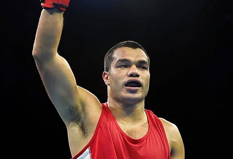 காமன்வெல்த் 2018: 75 கிலோ எடைப்பிரிவு குத்துச்சண்டை போட்டியில் இந்தியாவுக்கு தங்கம்