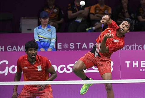 காமன்வெல்த் ஆடவர் இரட்டையர் பிரிவு பேட்மிண்டனில் இந்தியா வெள்ளிப்பதக்கம்