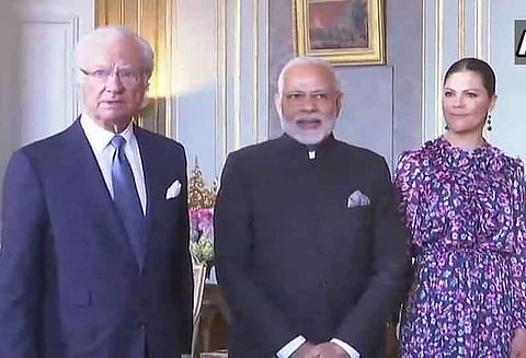 சுவீடன் மன்னருடன் பிரதமர் மோடி இருதரப்பு பேச்சுவார்த்தை