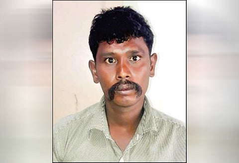 எழுமலை அருகே தலையில் கல்லைப்போட்டு தாய் கொலை, சொத்து தகராறில் வாலிபர் வெறிச்செயல்