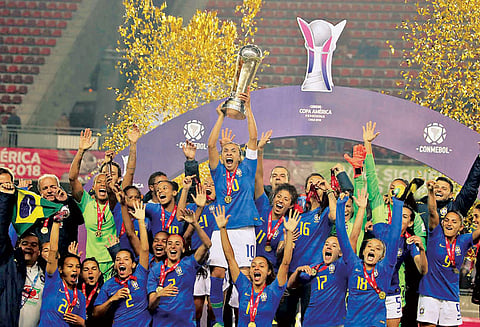 கோபா அமெரிக்கா பெண்கள் கால்பந்து பிரேசில் அணி ‘சாம்பியன்’