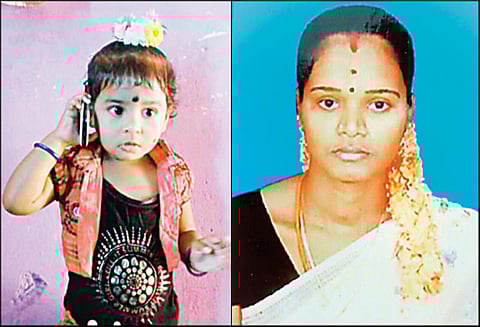 சிதம்பரத்தில் சோகம் கணவருடன் மோட்டார் சைக்கிளில் சென்ற போது விபத்து: பஸ் சக்கரத்தில் சிக்கி குழந்தையுடன் தாய் பலி