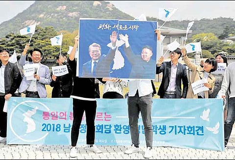 வட, தென்கொரிய தலைவர்கள் உச்சி மாநாடு: பெரும் எதிர்பார்ப்புக்கு இடையே இன்று நடக்கிறது