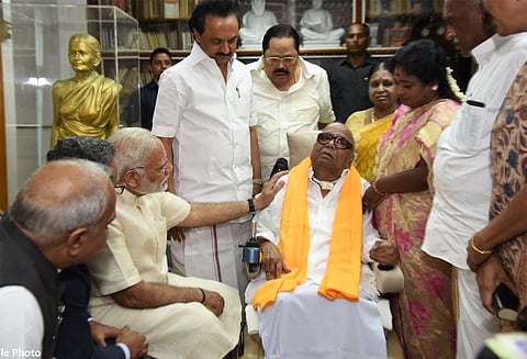 திமுக தலைவர் கருணாநிதி மறைவு: ஜனாதிபதி, பிரதமர் மோடி இரங்கல்